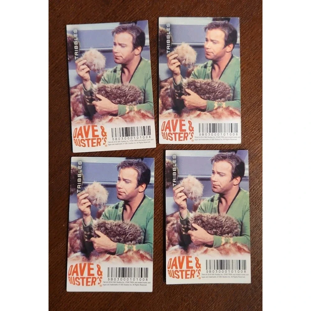 Dave and Busters Star Trek TOS Foil Arcade Card Tribbles 4 Total